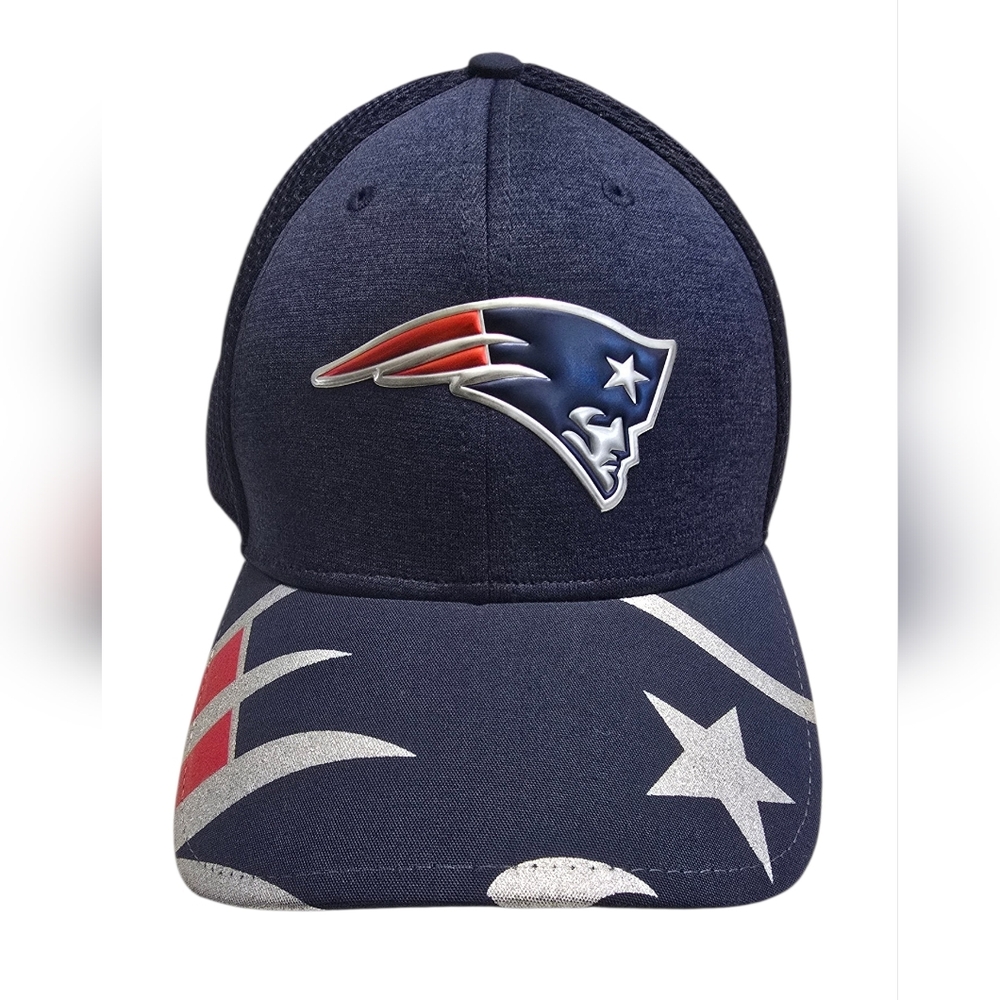 New Era Navy Cap with White and Red Logo
